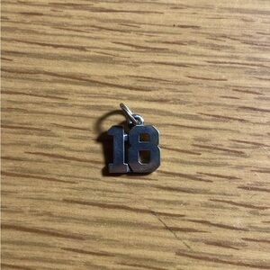 Silver Number 18 James Avery